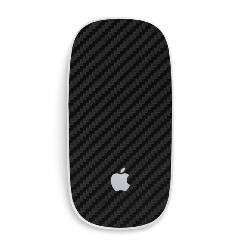 Skin premium fibra de carbono cima e embaixo para Magic Mouse 2