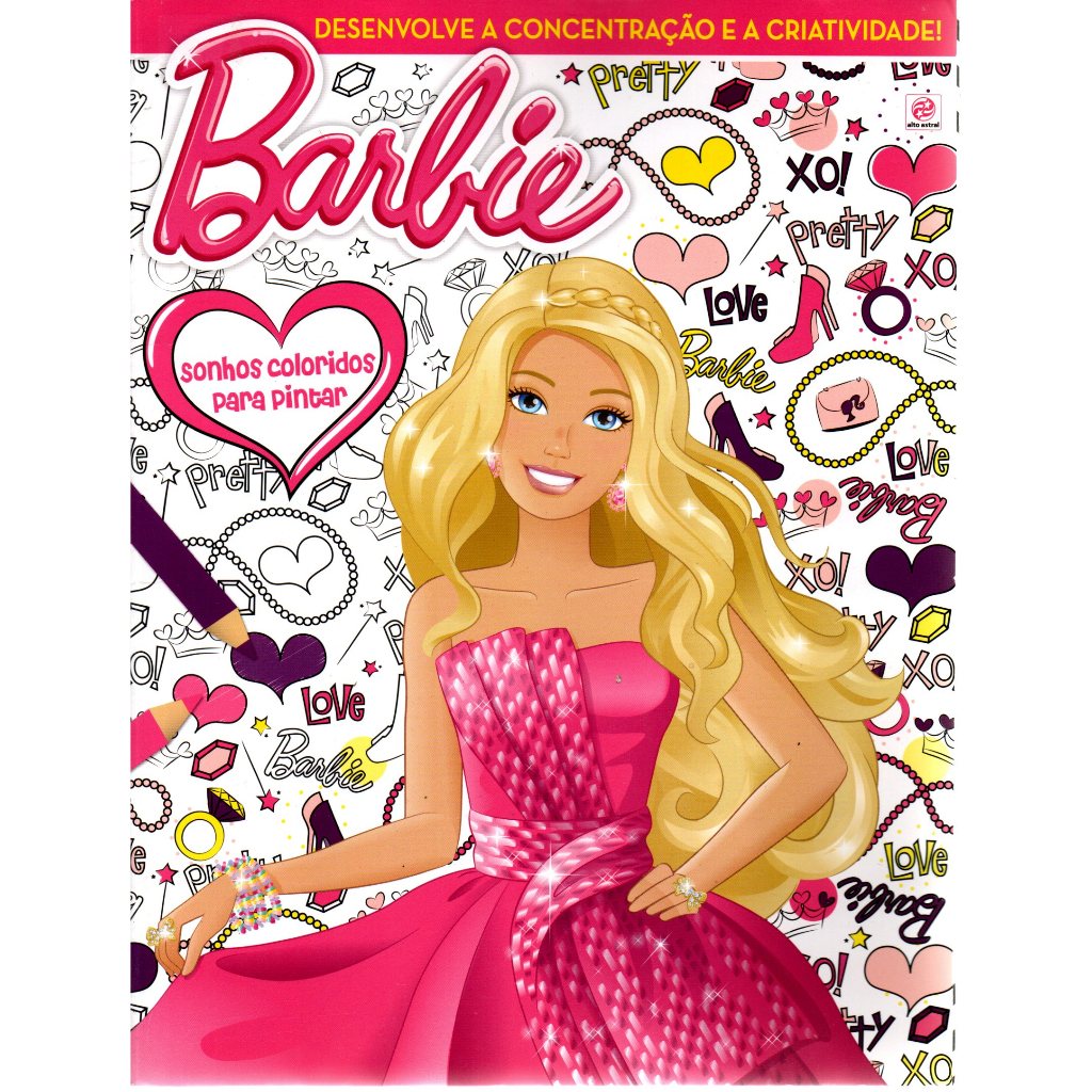 Livro Barbie, Sonhos Coloridos para Pintar