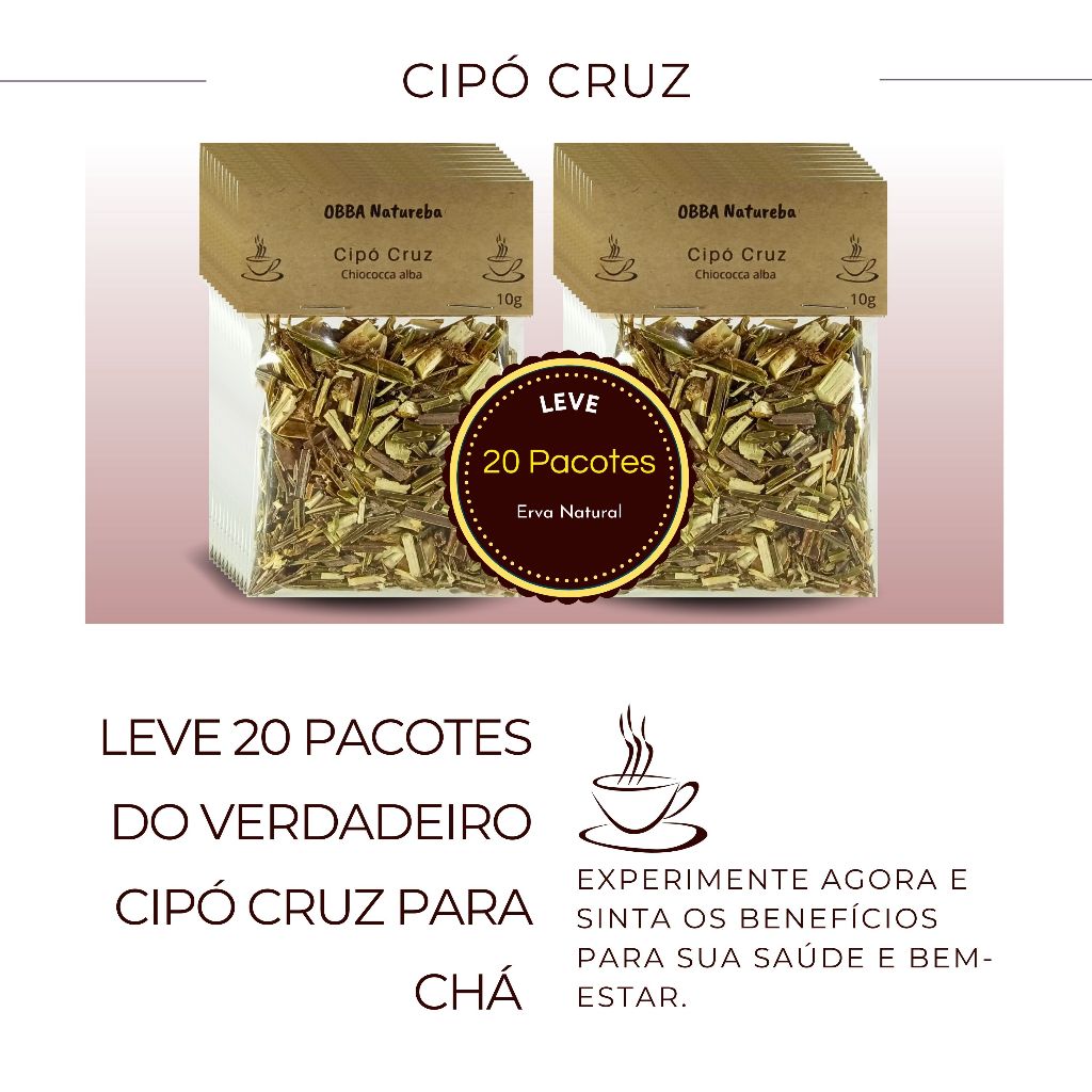 Kit 20 Chás Cipó Cruz | Legítimo Premium Envio Imediato
