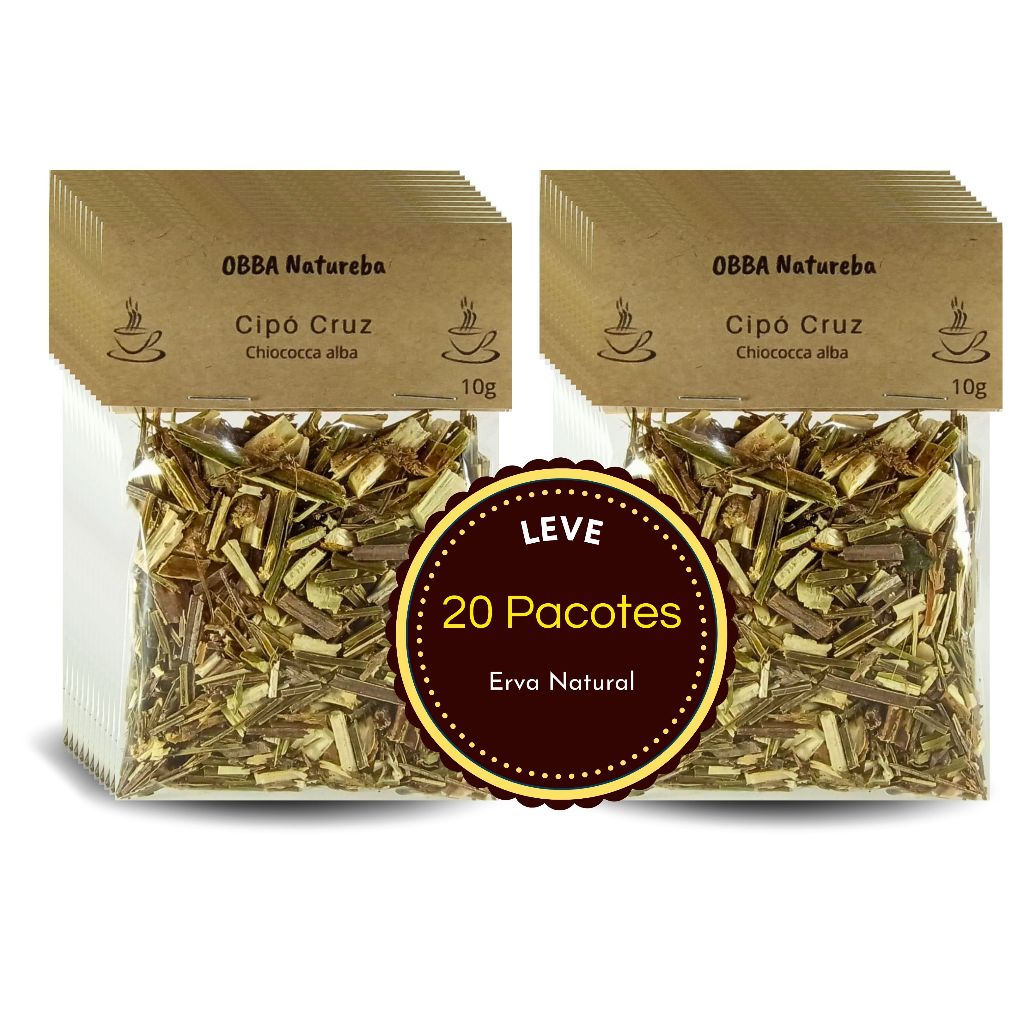 20 Pacotes Chá de Cipó Cruz | Alta Qualidade | 100% Natural para Cha Envio Imediato