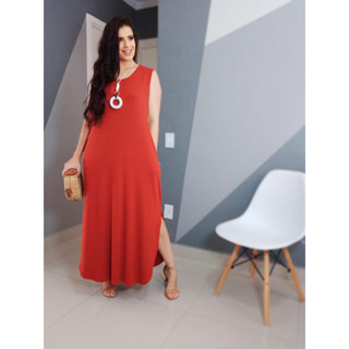 Vestido de Fenda Regatão