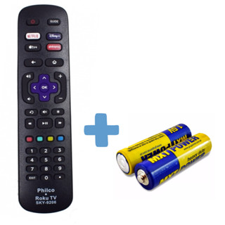 Controle Remoto Roku Original Tv Philco Ptv32g Ptv40g + PILHAS