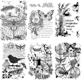 Cartela de carimbos em silicone “Pure vintage” em Oferta na Shopee