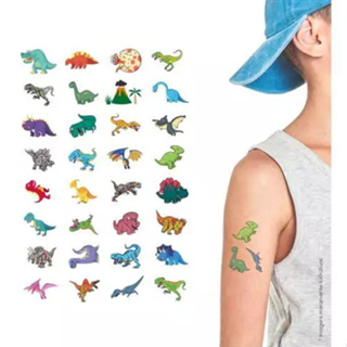 Tatuagem Temporária Dinossauro / Dino DIVERTIDAS cartela com 32 tatuagens - Infantil em Oferta na Shopee