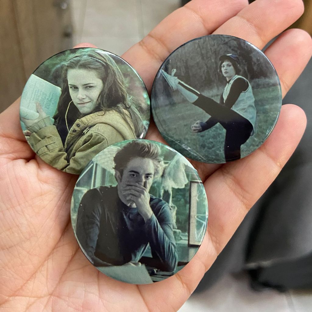 Bottons/Broches 4,5cm Personalizados Crepúsculo