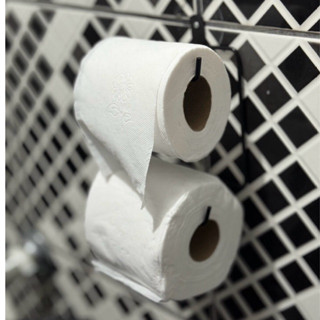 Porta papel higiênico de aço 1 ou 2 rolos.