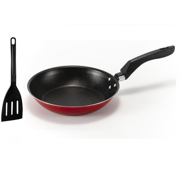 Frigideira  Francesa antiaderente teflon 18 cm com espátula de nylon