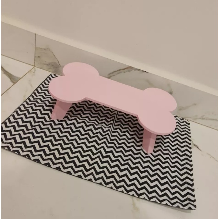 Suporte Comedouro e Bebedouro Pet Mesinha Osso Cachorro Pequeno Porte Colorido em Oferta na Shopee
