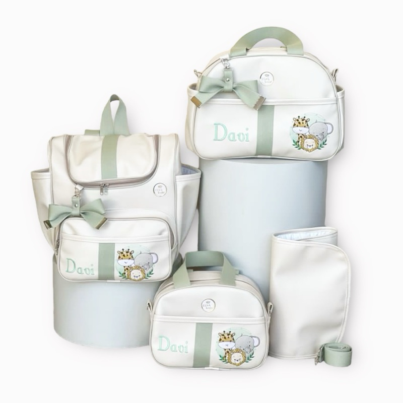 Bolsa Materndiade Menino Safari Kit Bolsa Maternidade Menino