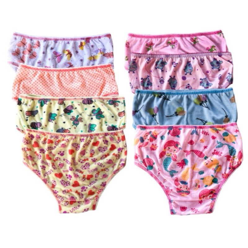 Calcinha infantil menina estampas diversas