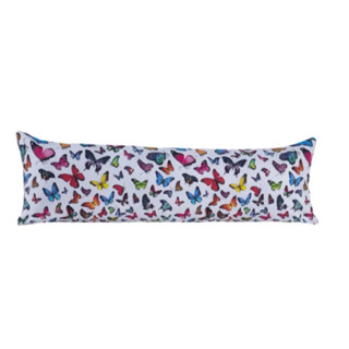 Travesseiro de corpo infantil criança 90x30 borboleta