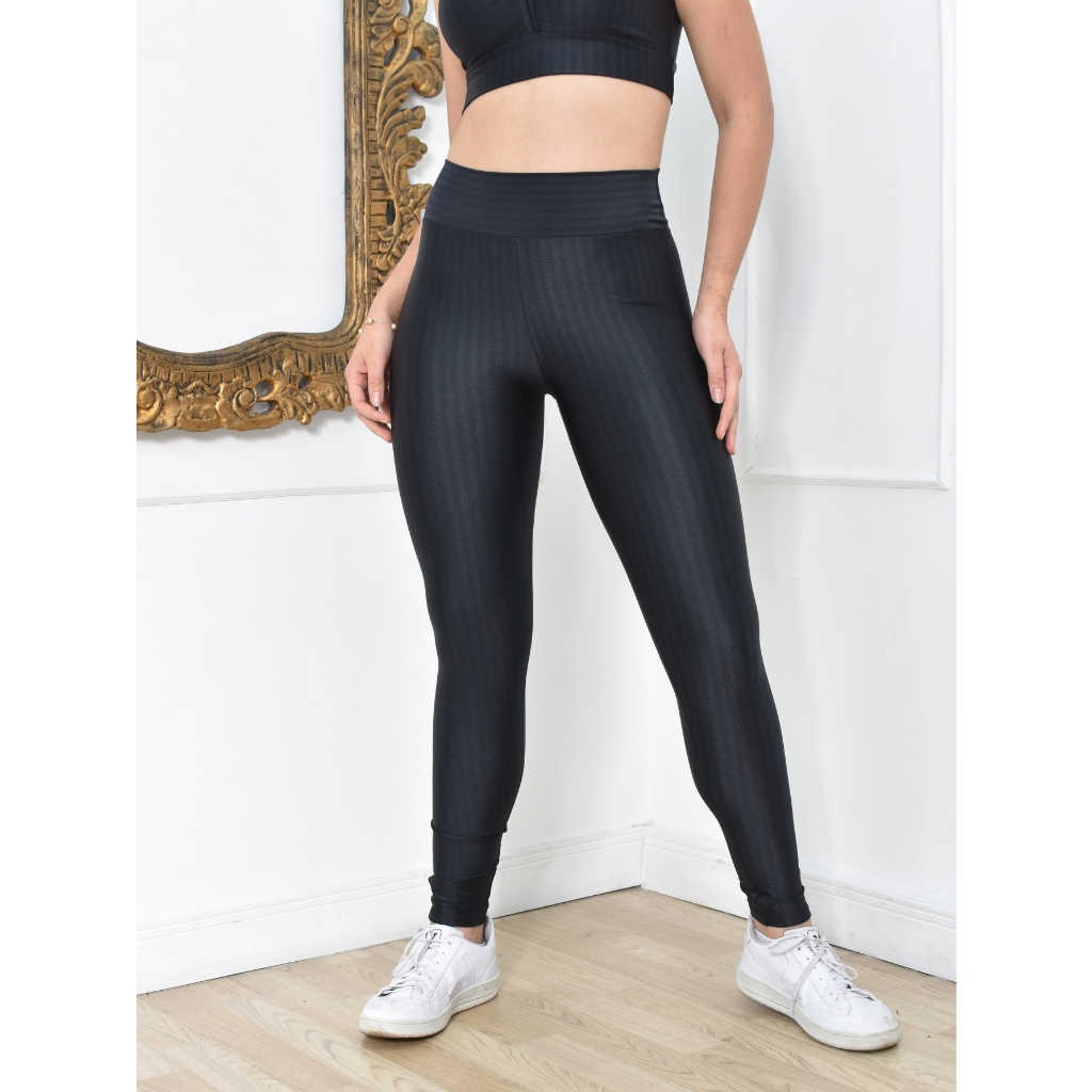 Calça Legging Academia Fitness Poliamida 3d Cintura Alta  Casual