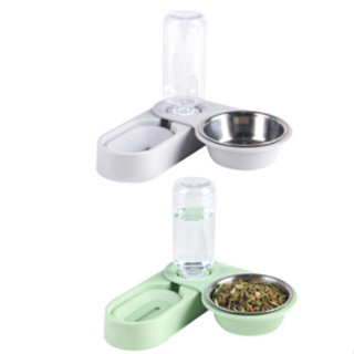 Comedouro Pet Duplo Inox Bebedouro Automático De Cães E Gato em Oferta na Shopee