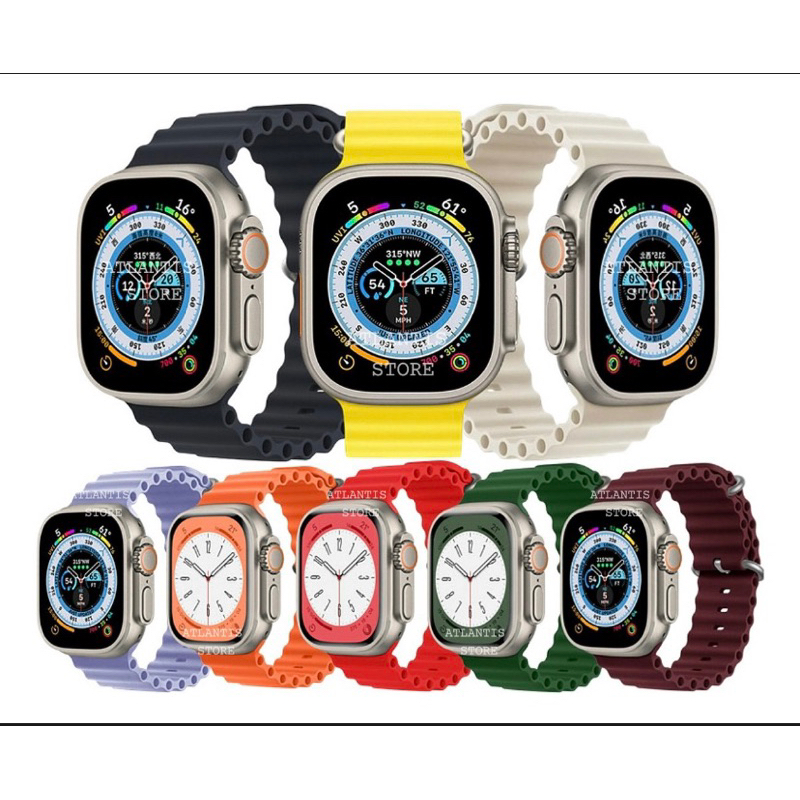 Pulseira Oceano Ondulado Compatível Apple Whatch Ultra Smartwatch 42/44/45/49mm