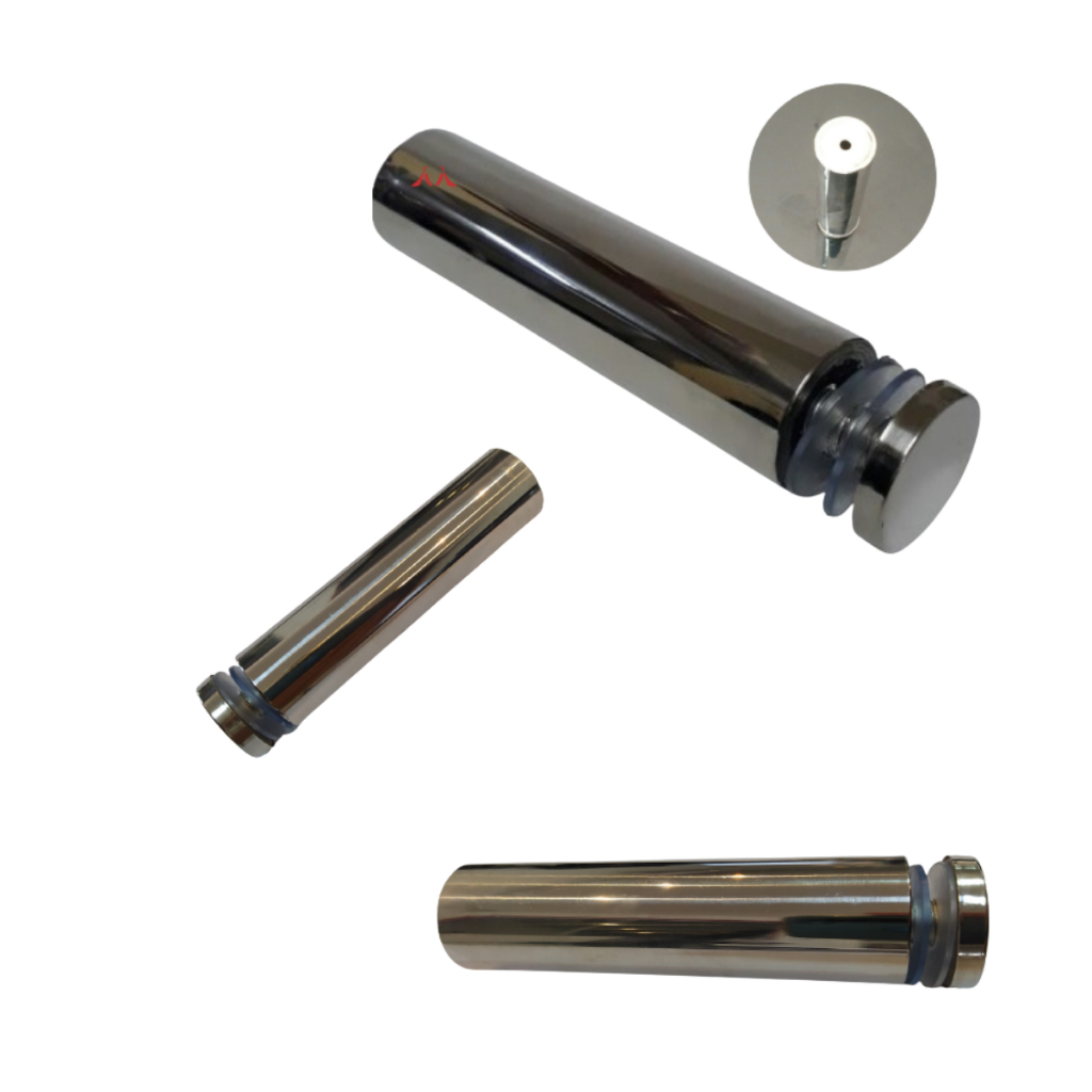 Prolongador Inox Para Vidro 25x100mm Suporte Para Vidro