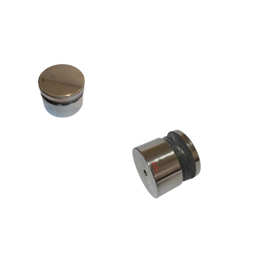 Prolongador Inox Para Vidro 40x25mm Suporte Para Vidro