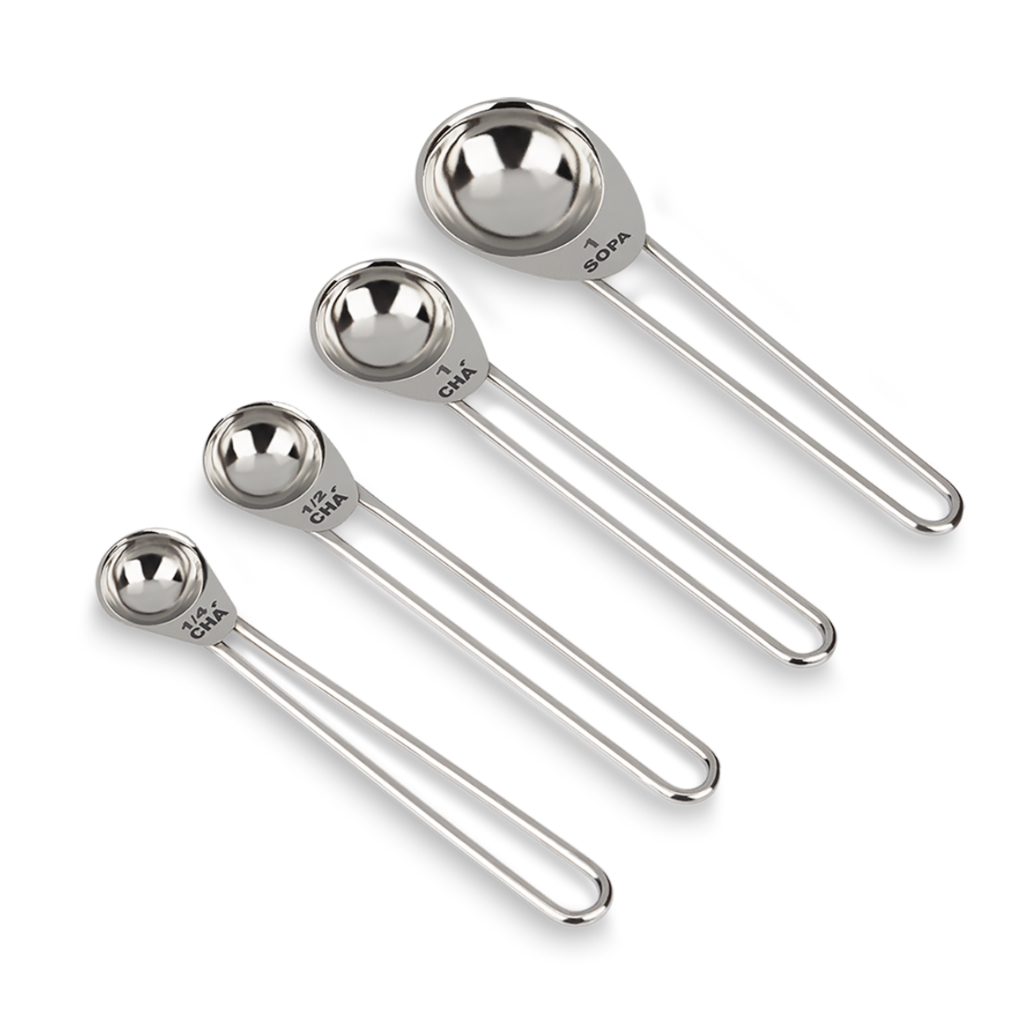 Conjunto De Medidores Colher Brinox 4 Peças - Aço Inox - Home & Living