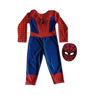 Fantasia Infantil Manga Longa Macacão Homem Aranha Infantil