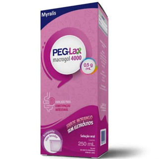 PEG-LAX MACROGOL 4000 FRASCO 250ML + GRÁTIS 40ML