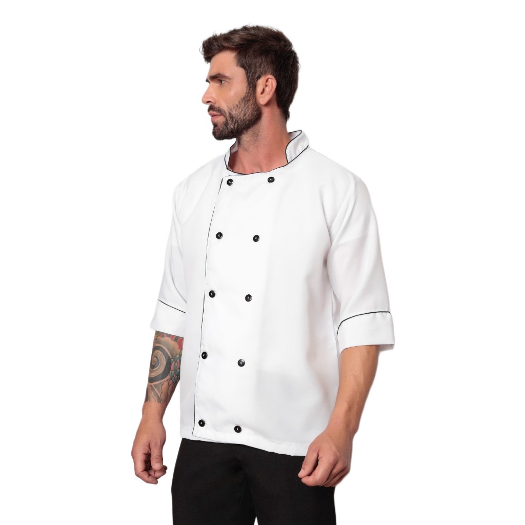Dolma Chef Conforto Culinarista Gastronomia Baikal Branco Gardenia Jalecos