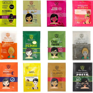 Sachê Máscara Facial 8g Tipos – Blue Moon