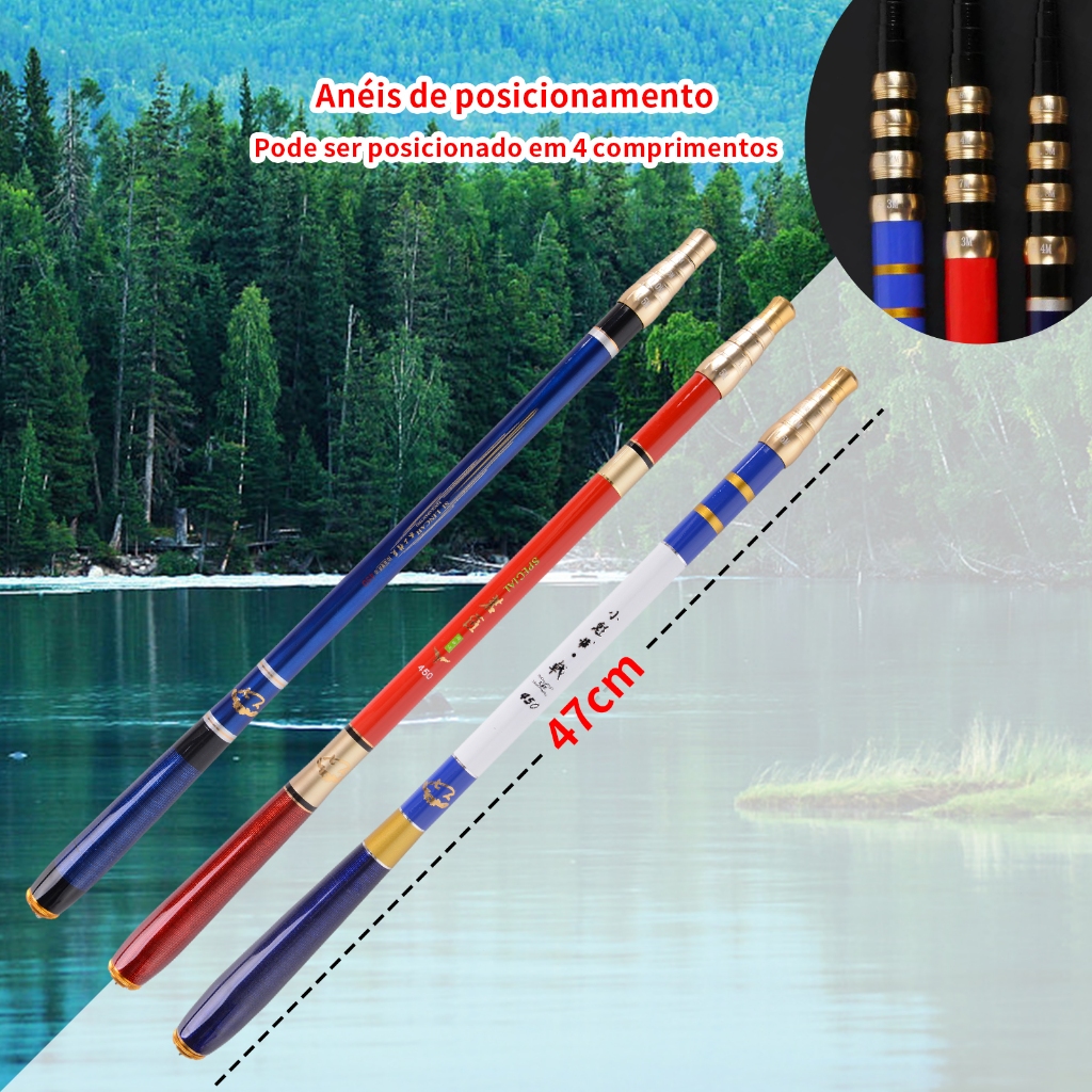Vara De Pesca Ultra Curta De Carbono Encolhível Leve Manual De Comprimento Localizado em Oferta na Shopee