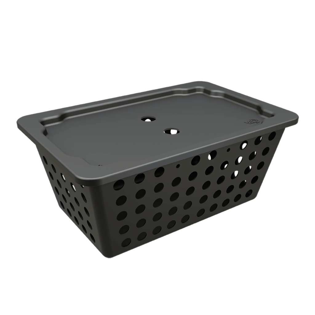 Cesta Organizadora Com Tampa Coza One 4L Preto - Organização - Home & Living
