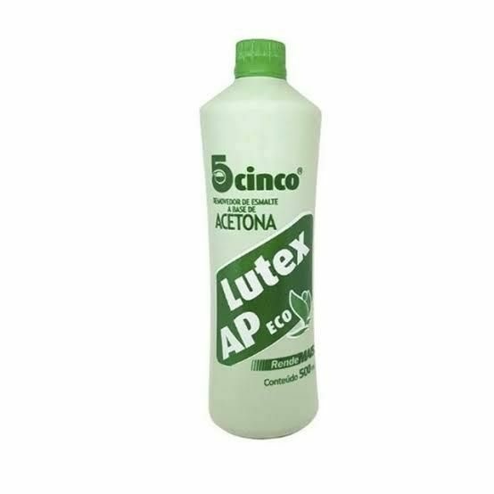 Lutex Acetona 500ml Removedor de Esmaltes a base de Acetona - Cinco