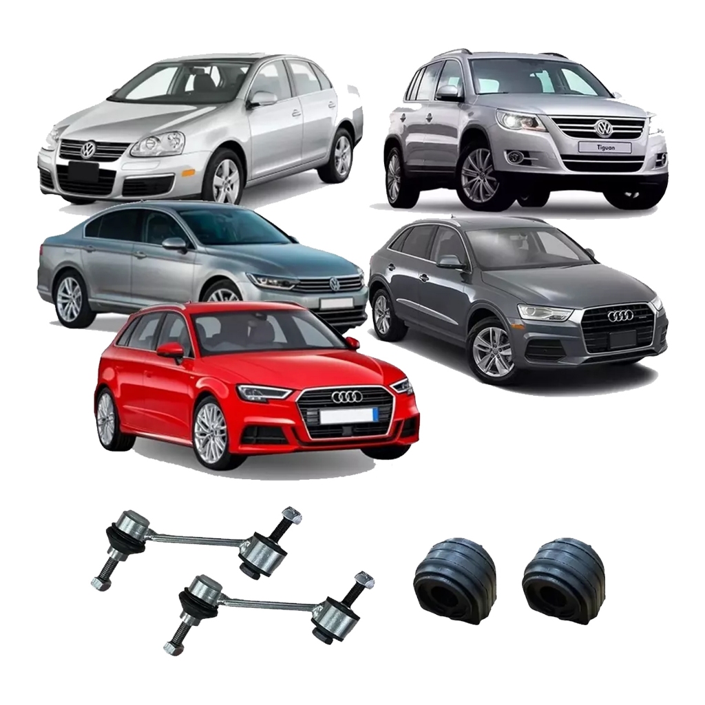 Bieleta + Bucha Barra Traseira Volkswagen Jetta 2007 2008 2009 2010 2011