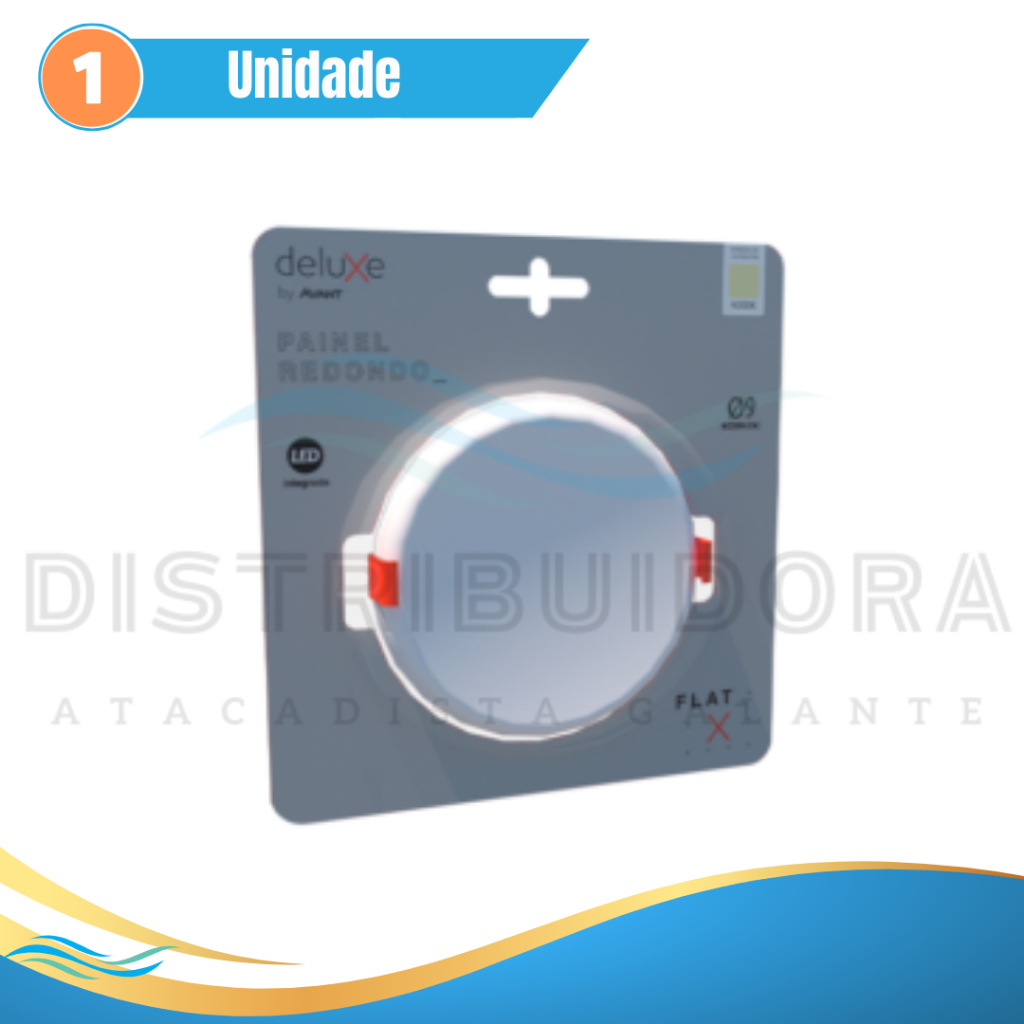 Painel Flat Borda Infinita Redondo 9w/24w/36w Luz 4000k Neutro Avant Distribuido
