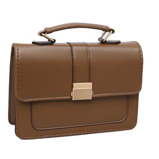 Bolsa Feminina Com Alça Lateral Transversal Faixa de Mão De Couro J016