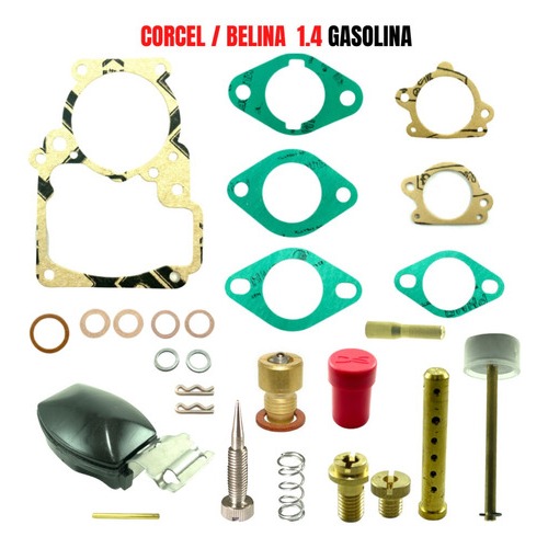 Kit Reparo Carburador Corcel Belina 1.4 Weber 228 Dfv Gas