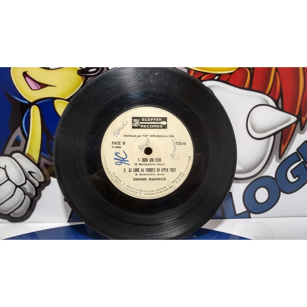 Compacto: Dionne Warwick | Código: TCD-10 | Artista(s): [`Dionne Warwick`] | Ano: 1969