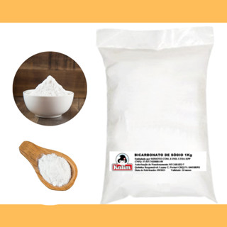 Bicarbonato de Sódio Pacote com 1 kg Grau Alimentício