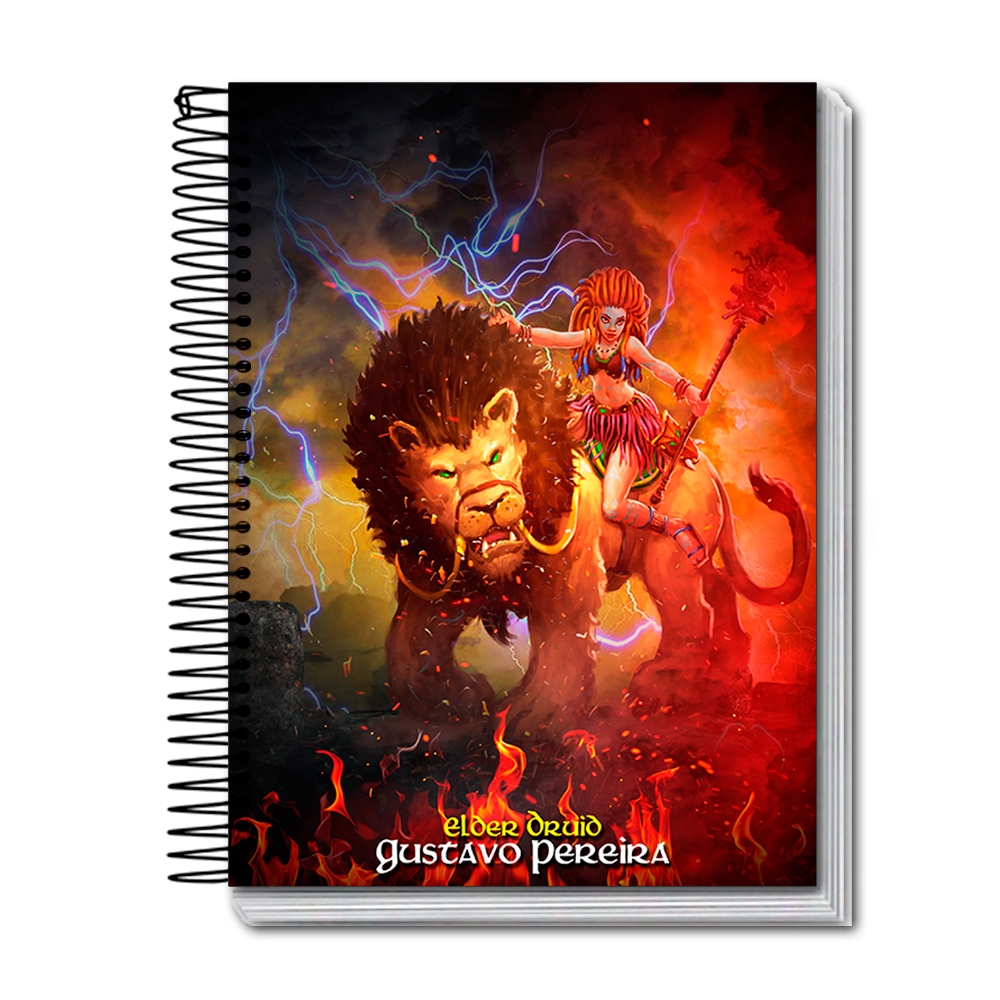 Caderno Tibia Jogo MMO Rpg Personalizado Com Nick e Profissão