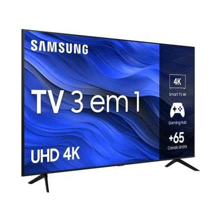 Smart TV Samsung 65" UHD 4K 65CU7700 2023, Processador Crystal 4K, Gaming Hub Tela sem Limites