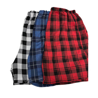 Bermuda Xadrez VERMELHO de Flanela Masculina