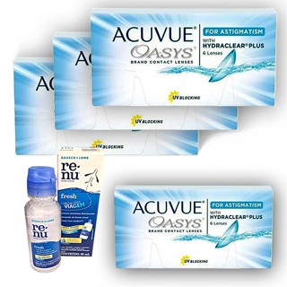 Lente De Contato Acuvue Oasys Tórica Astigmatismo 3 +1 Super Economia
