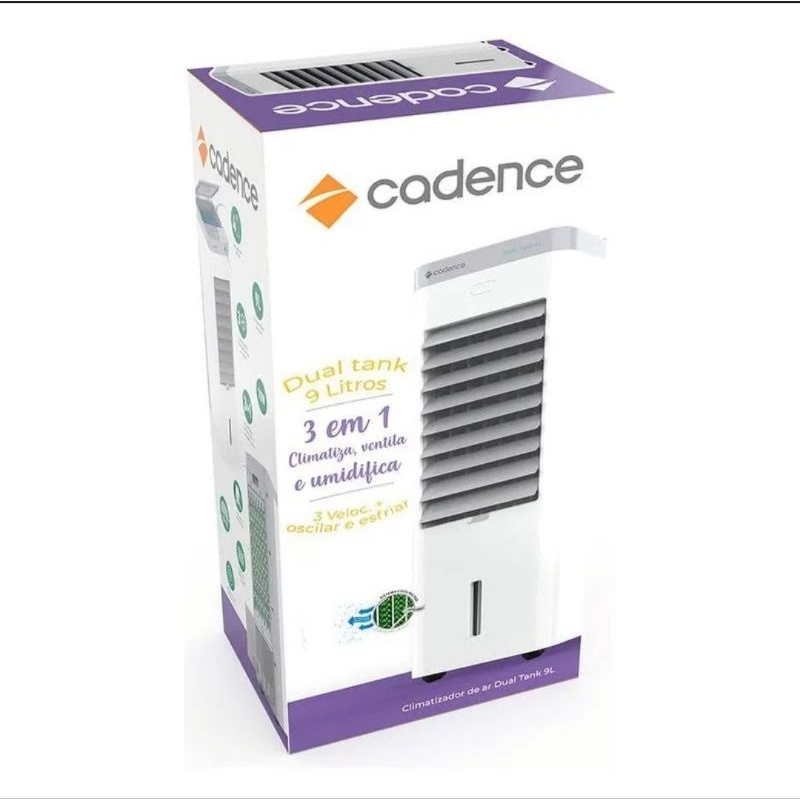 220V Climatizador De Ar Cadence Ventilar Dual Tank 9l Branco