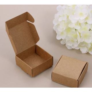 60 Mini Caixinhas kraft 5x5x2 Cm Decoração de Festa Casamento Bijuterias Joia  e Balas