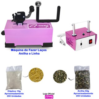 Máquina De Fazer Laço Anilha Elastico + Máquina Cortar Fita em Oferta na Shopee
