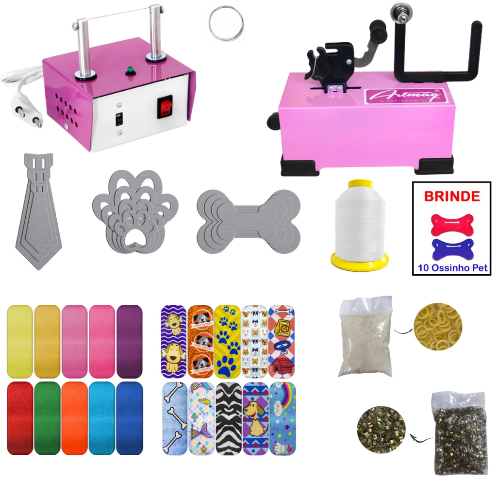 Máquina De Laço + Máquina De Cortar Fitas Pet Moldes - K39