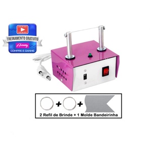 Máquina De Cortar Fitas Fuxico Autêntica + 2 Refis Brinde em Oferta na Shopee