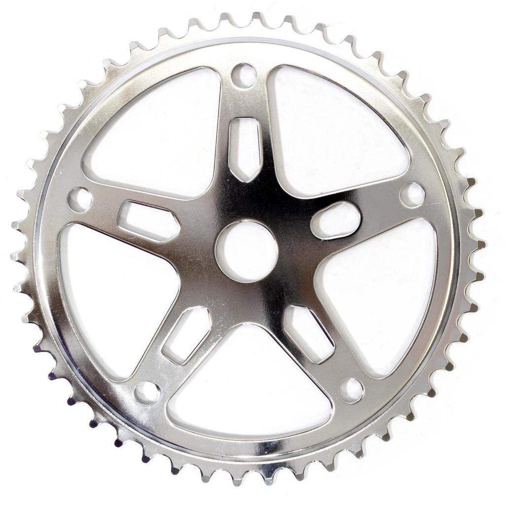RODA DENTADA COROA  AÇO 40D 5 BRAÇOS CRM C/FURO