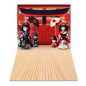 Fundo Fotográfico Japonesa Paisagem Tecido PN-01442