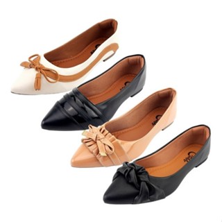 Kit 4 Pares Sapatilha Feminina Bico Fino Total Conforto, Mule, Rasteira, Barato