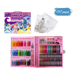 Maleta de Pintura Infantil Feminina Princesas e Masculino Carros. PRONTA ENTREGA!
