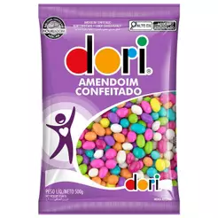 Amendoim Confeitado Colorido 500g - Dori