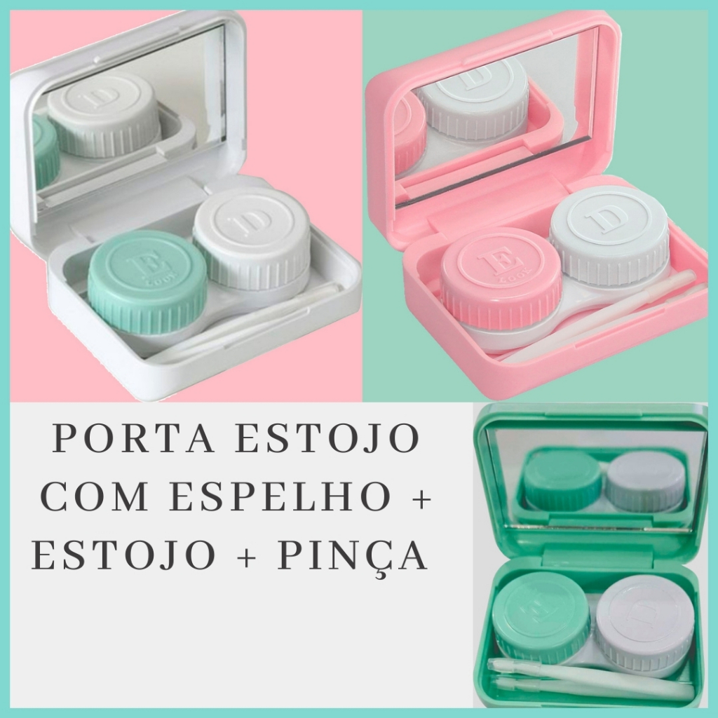 Porta Estojo para Lentes de Contato Pocket Top Line (Sem Logo) - Look Vision