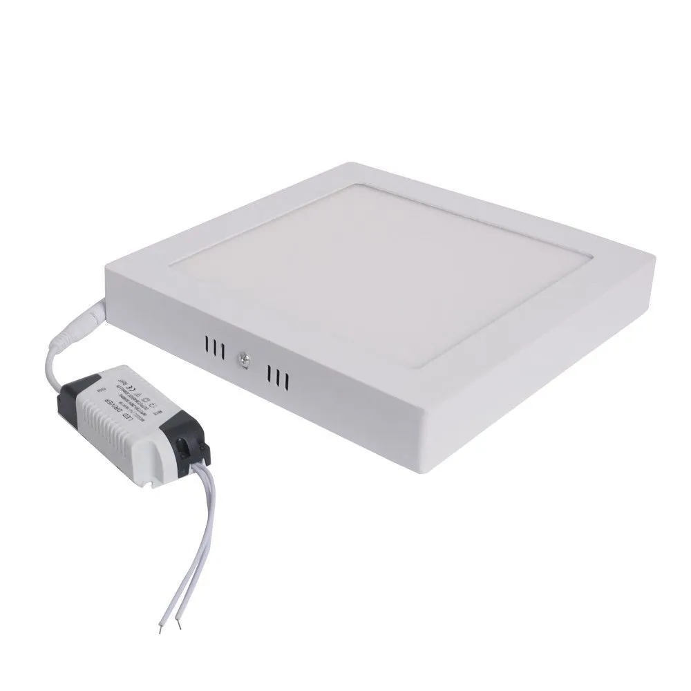 Painel Led Plafon Luminária Quadrado Sobrepor e Embutir Alumínio 12w 6500k Ultra Power